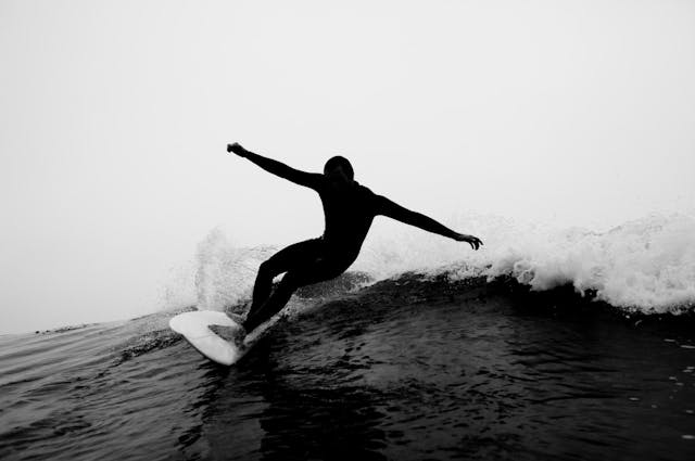 Person surfing