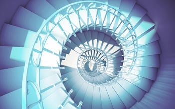 Spiralling staircase