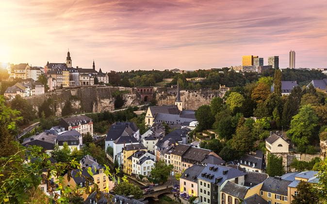 View of houses in Luxembourg
