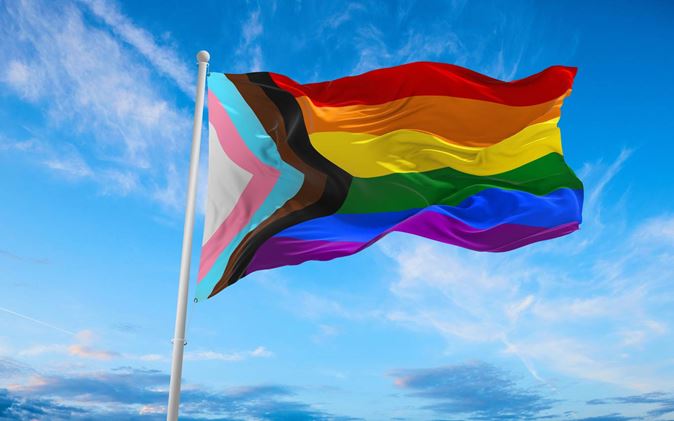 The rainbow Pride flag
