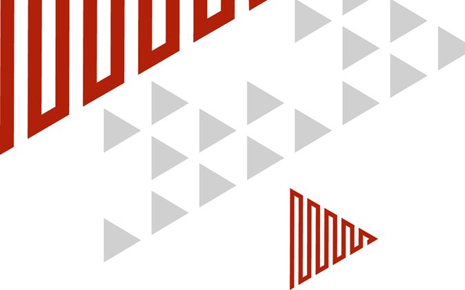 Abstract red and grey graphic