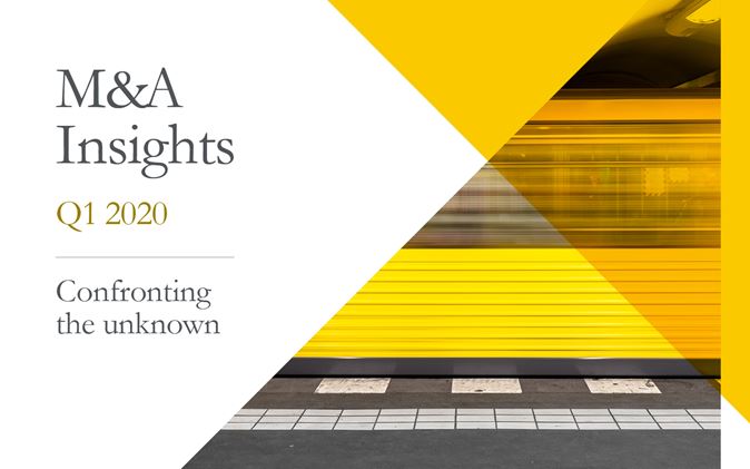 M&A Insights Q1 2020 - Confronting the unknown