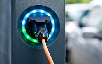 Electric car charger point