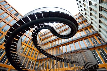 Spiralling staircase 