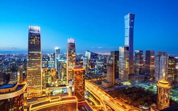 Panoramic view of the Beijing skyline