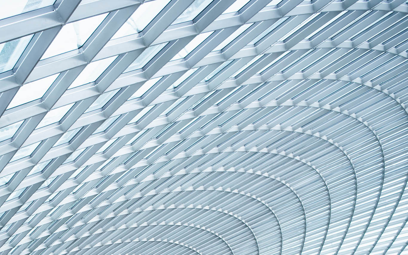 Abstract image of a metal roof