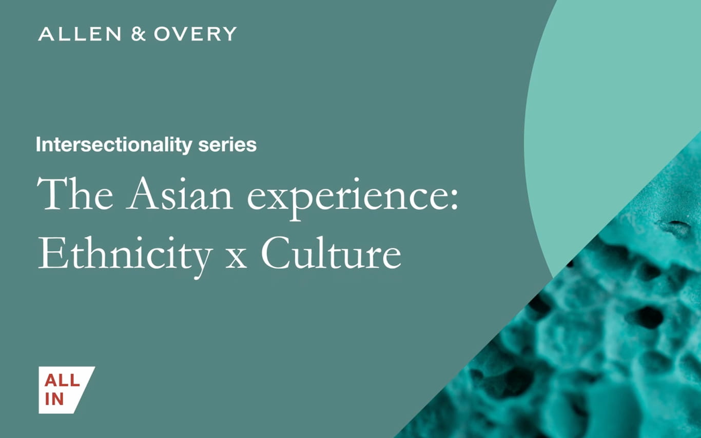 The Asian experience - ethnicity x culture