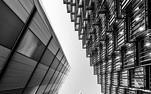 Artistic image of a modern building