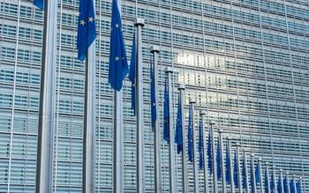 The exterior of the EU headquarters in Brussels