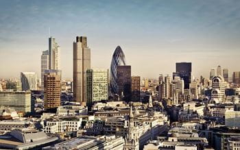 Panoramic view of the London skyline