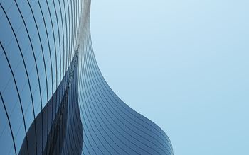 curved glass building