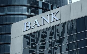 Image of a sign that reads Bank