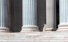 Image of architectural columns of building
