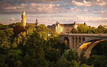 Landscape of picturesque Luxembourg