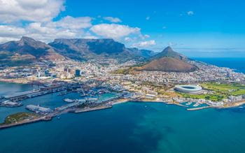 Image of South Africa mountains and ocean