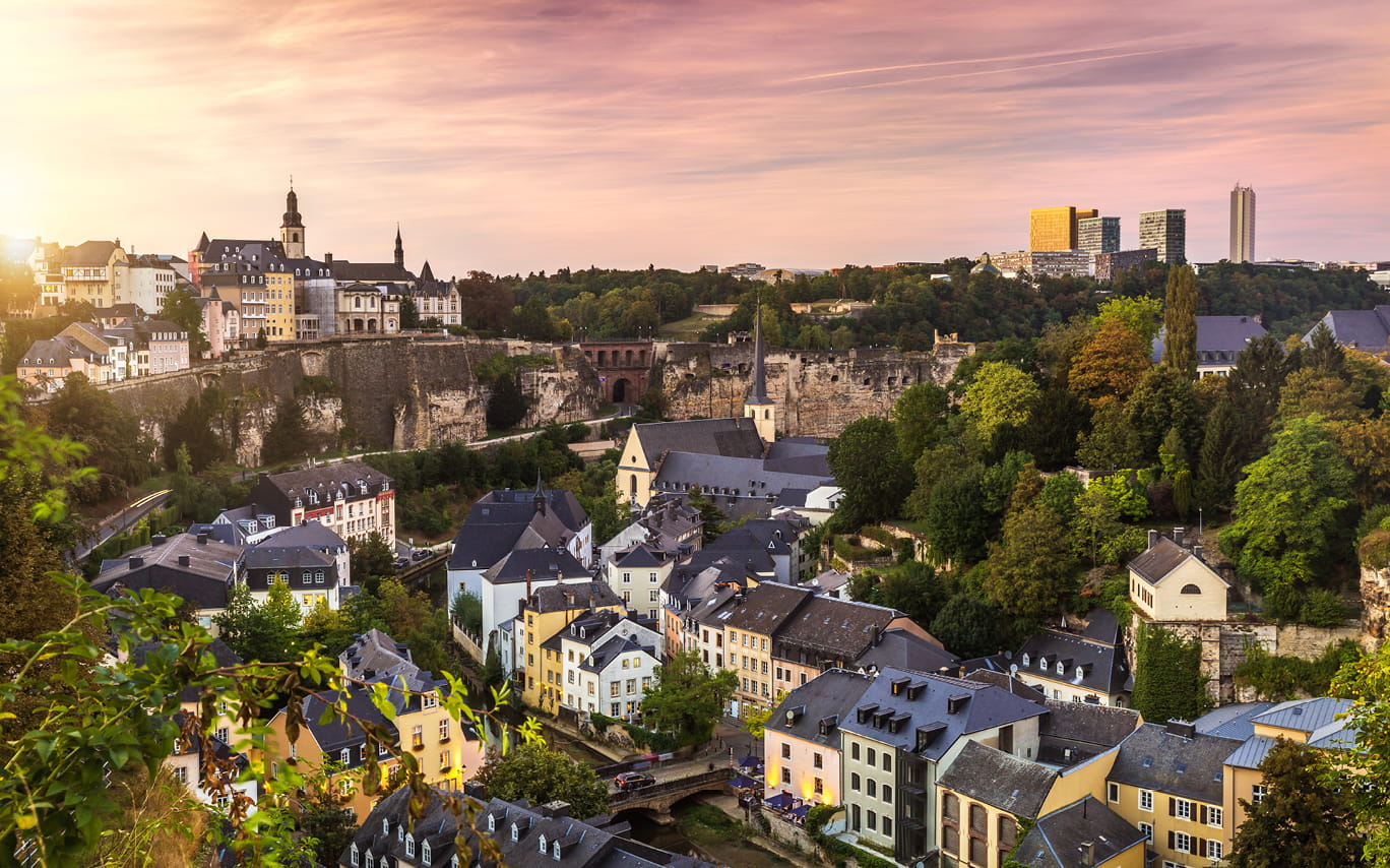 Panoramic view of Luxembourg