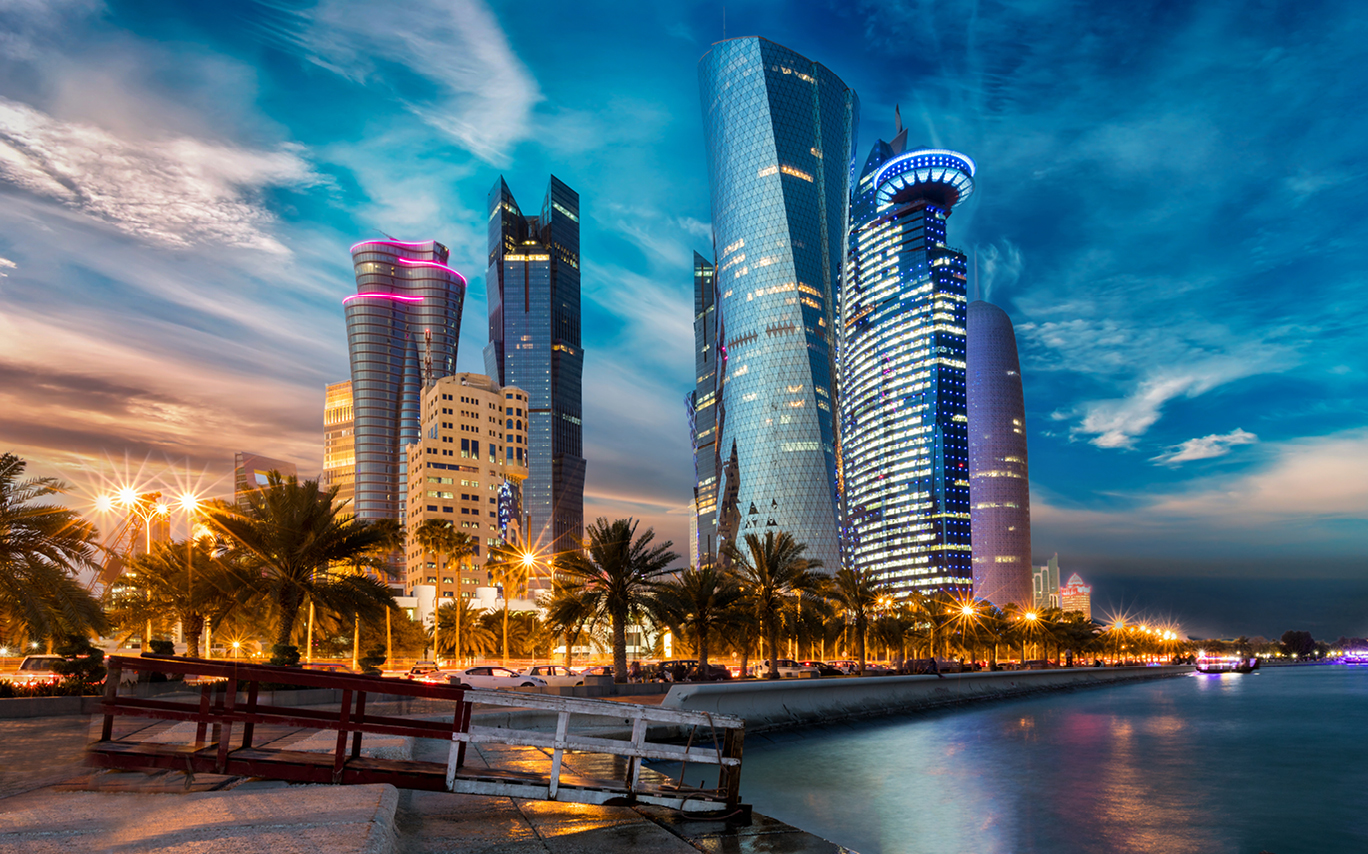 Panoramic view of Qatar