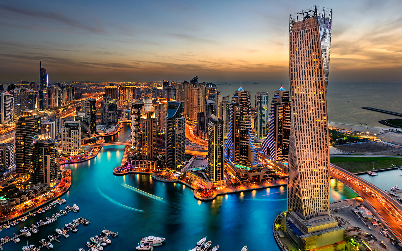 Panoramic view of UAE DIFC