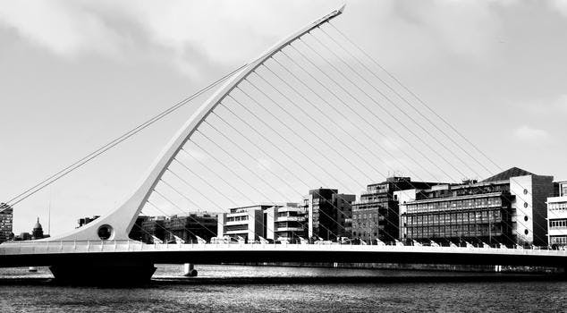 Samuel Beckett Bridge, over the Liffey River